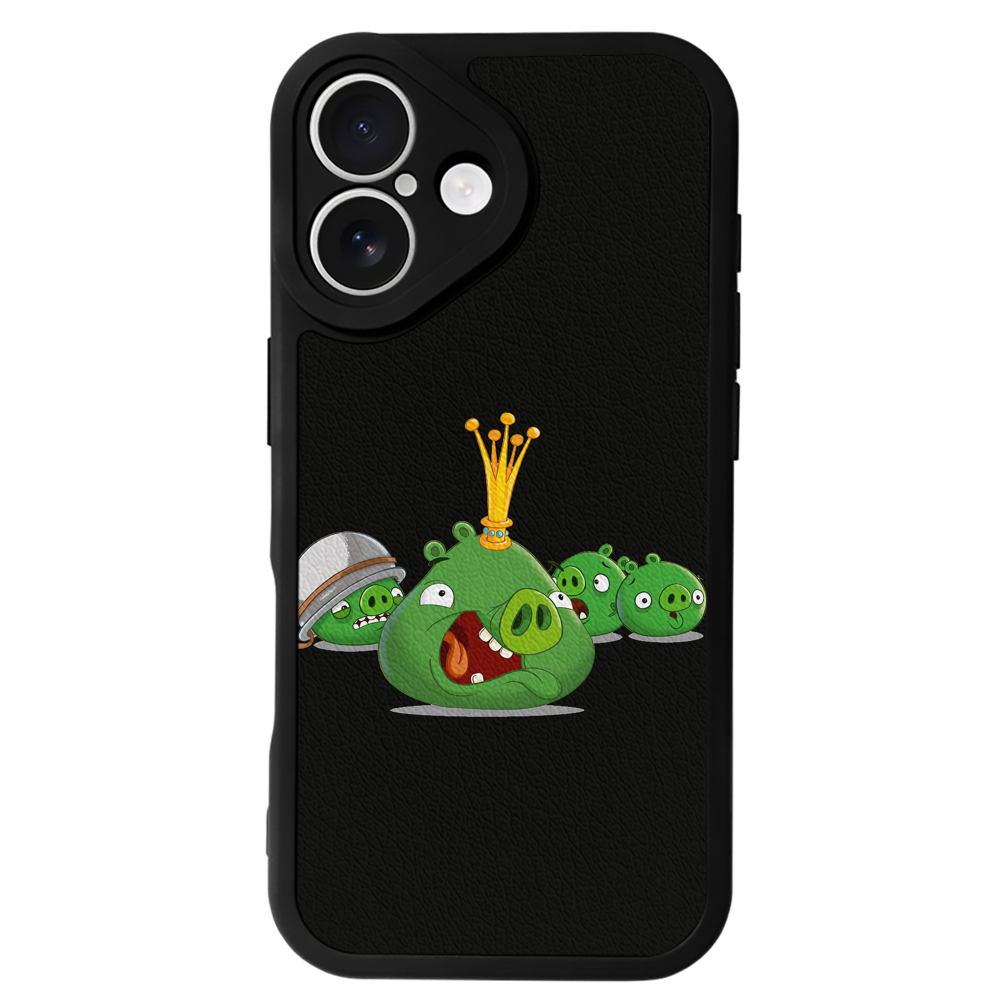 （画像用） Angry Birds アングリーバード 【iPhone 16シリーズ対応】シリコンスマホケース（レザー調） 材質：シリコン